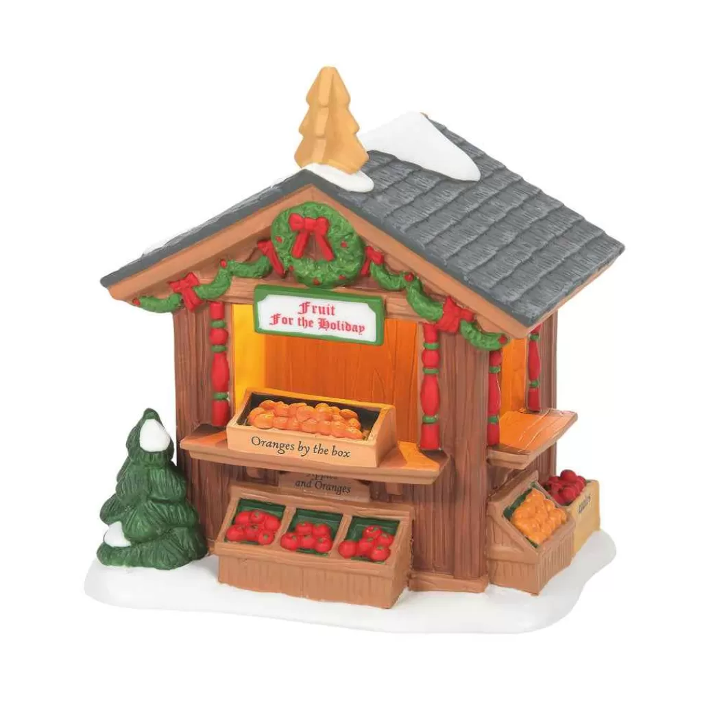 Department 56 Dickens Village-Dickens' Market Fruit Stand